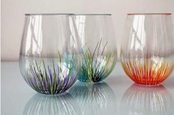 Idee con i bicchieri di vetro da realizzare