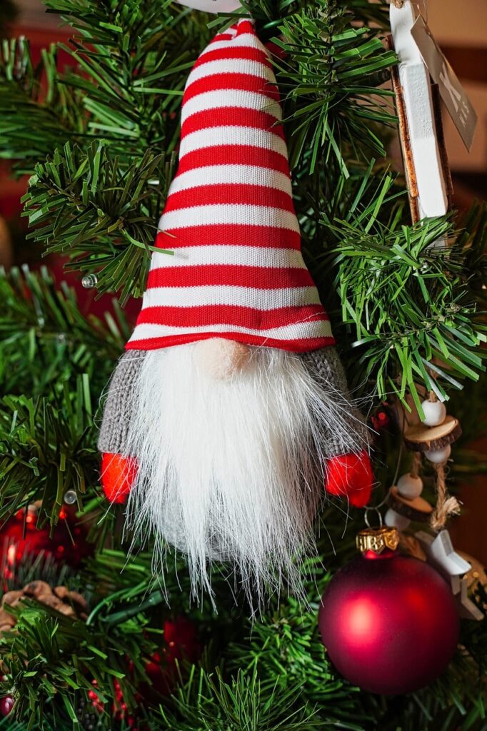 decorazione unica giocattolo regalo per le gambe protette decorazione per albero di Natale Gambe di Babbo Natale per albero di Natale 