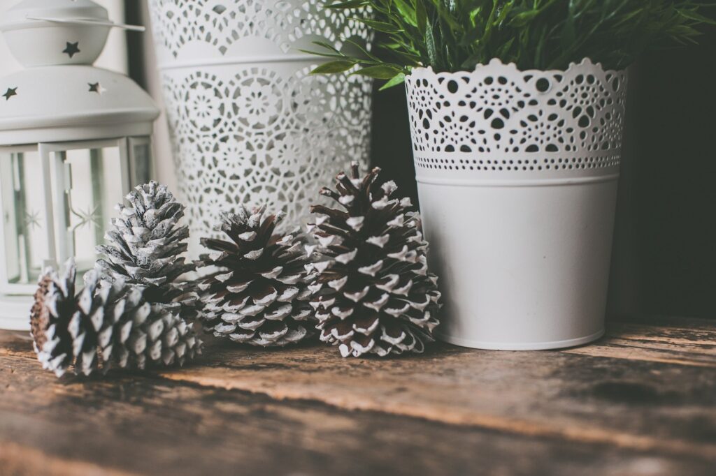 Come addobbare casa con le pigne per Natale: 27 idee!